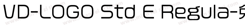 VD-LOGO Std E Regula字体转换